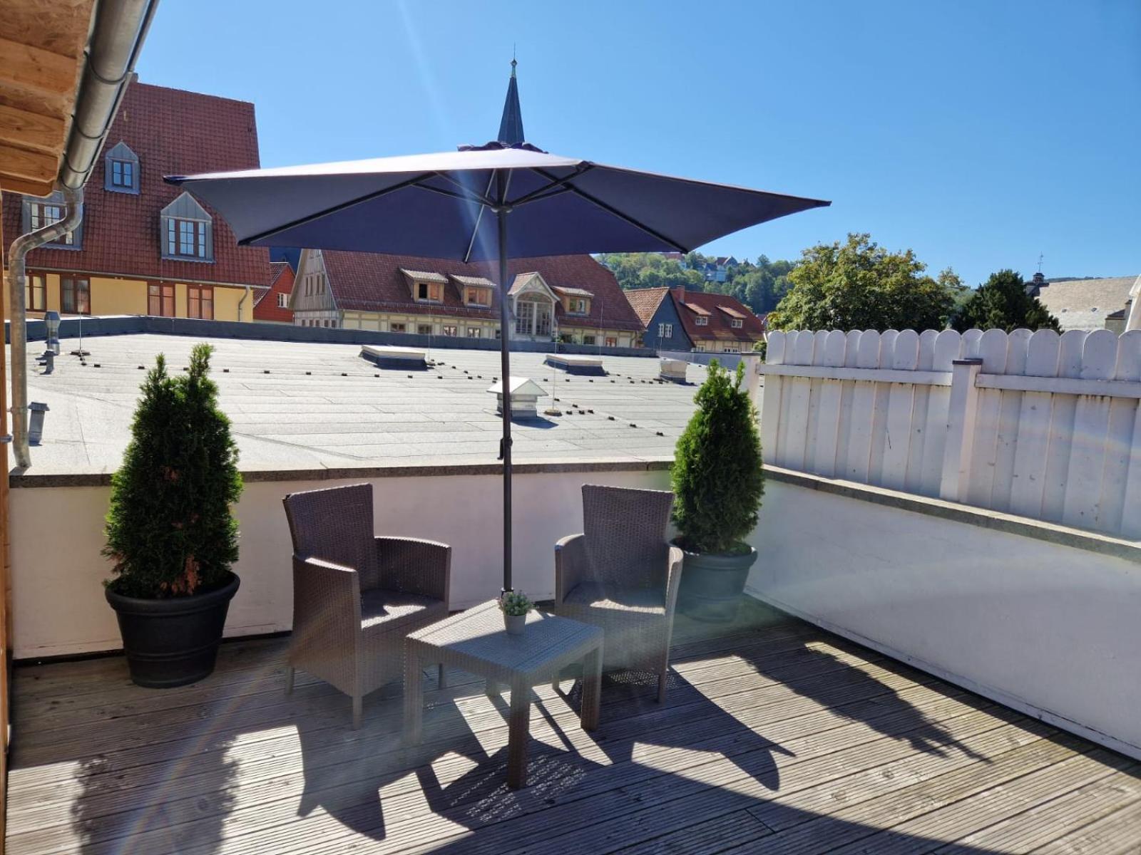 Ferienwohnung Zum Marktplatz ヴェルニゲローデ エクステリア 写真